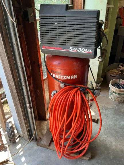 Craftsman air compressor 5 hp, 30 gallon image