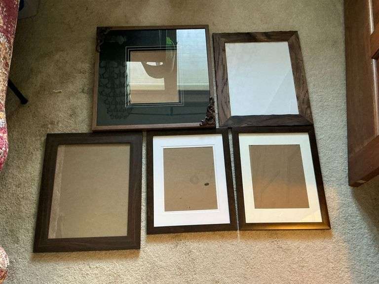 Five decorative wooden frames image