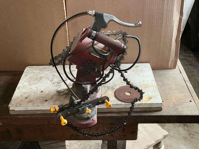 Chicago Electric chain saw sharpener image