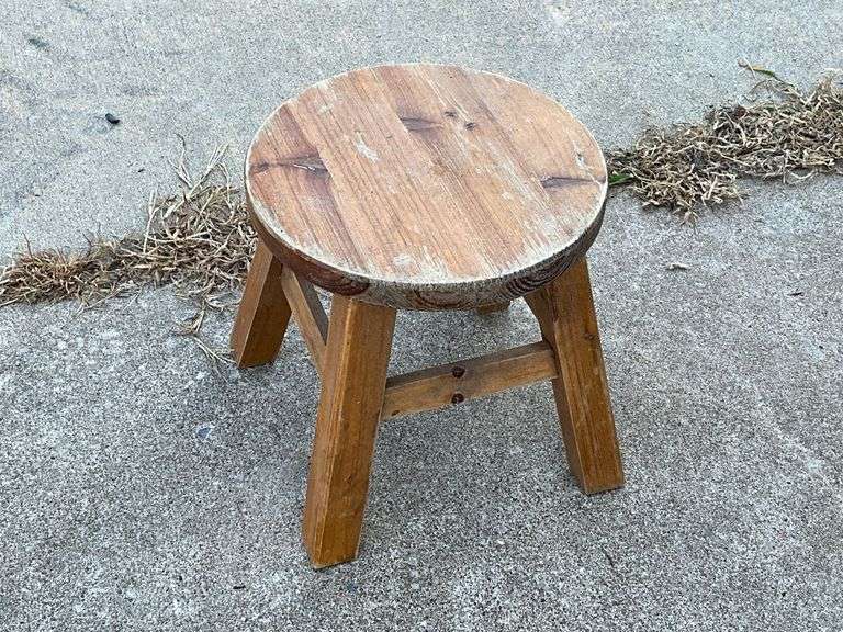 Wooden foot stool image