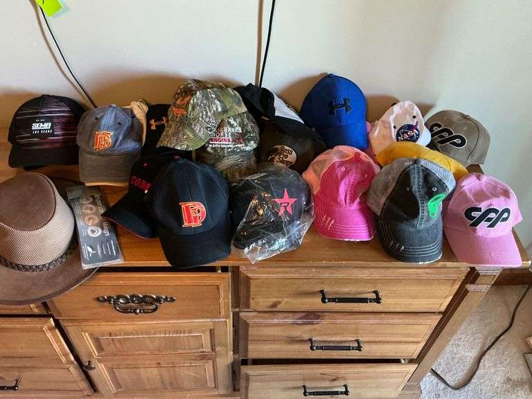 Assortment of ball caps image