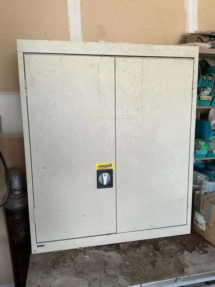 Sandusky 2-door metal cabinet, 36" W x 18" D x 42" T image