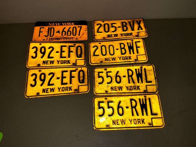 New York license plates image