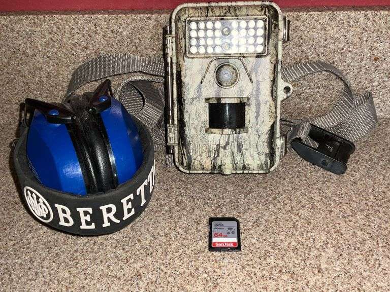 Beretta ear muffs, Bushnell HD game cam image