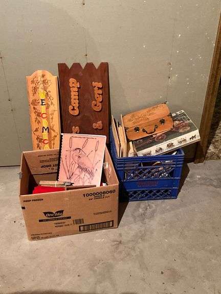 Woodburning tools, books, etc. image