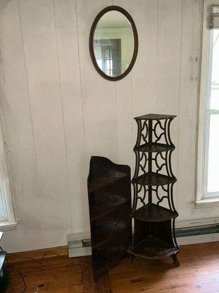 5-tiered corner shelf, has damage image