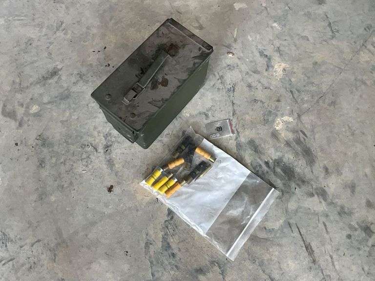 Metal ammo box with 3 1/2" turkey loads 12 ga. and 2 3/4" and 3" 12 ga. Shells image