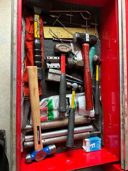 Assorted hammers, rivet nut setter, etc. image