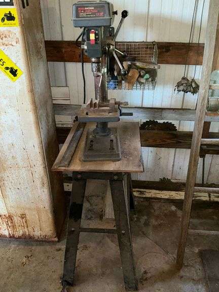Craftsman bench top 10" 1/2 hp drill press, on 34" T stand image