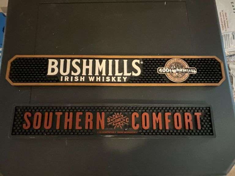 Southern Comfort and Bushmill's Irish Whiskey bar mats image