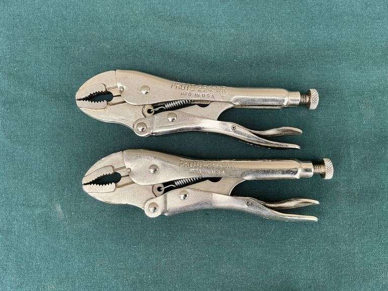 2 Proto 294WR locking pliers and Vise Grip 7WR locking pliers image