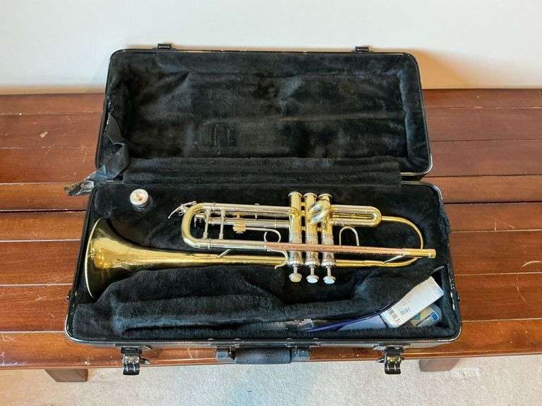 Bach Trumpet TR500 in case image