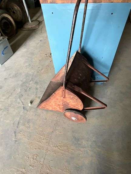 Vintage metal garden cart image