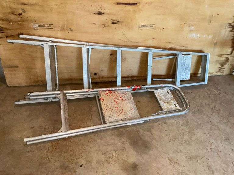 2 Aluminum step ladders image