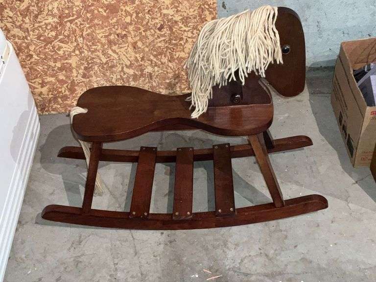 Wooden rocking horse image