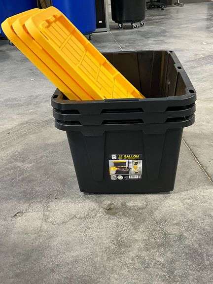 (3) 27-gallon Member's Mark totes image