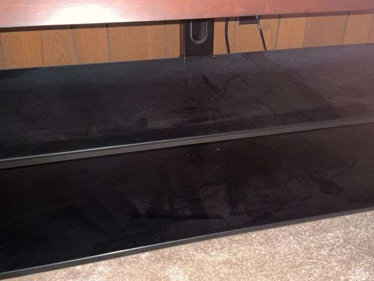 Glass TV stand