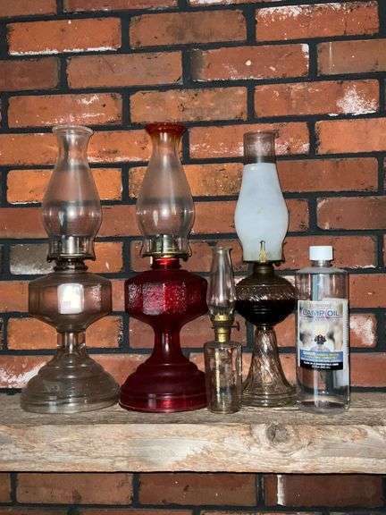 Collection of oil lamps image