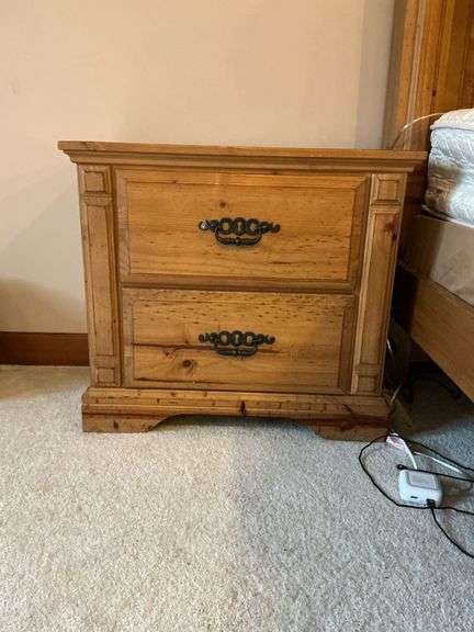 2-drawer bedside table 29 1/2" W x 15" D x 26 1/2" T image