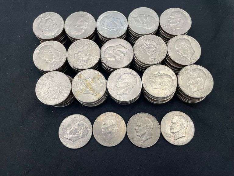 Collection of Eisenhower Dollars image