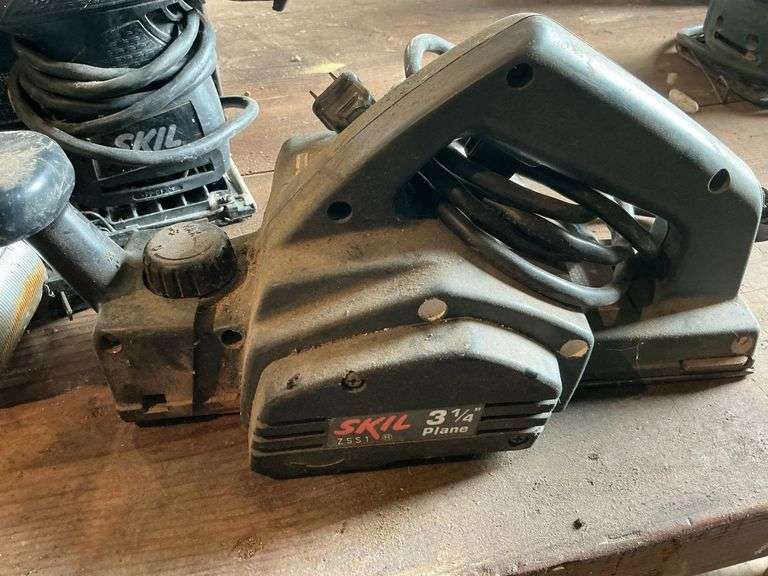 Sears 3" belt sander, Skil 3 1/4" plane, Skil palm sander image