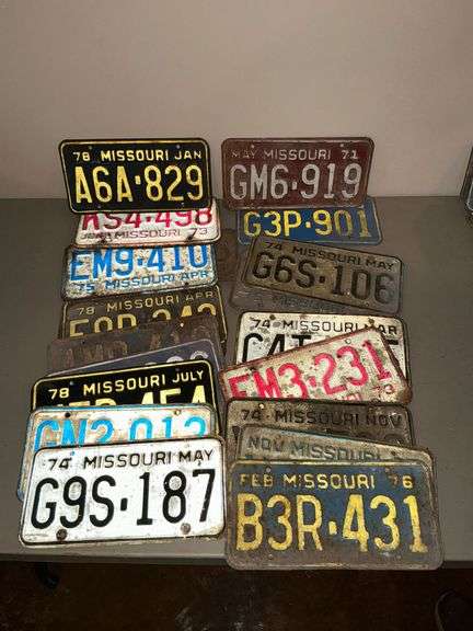 Missouri license plates, 1970s image