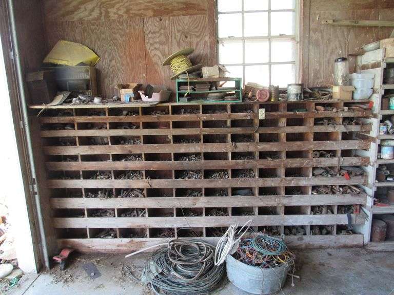 Large assortment of bolts, nuts, washers, etc. image