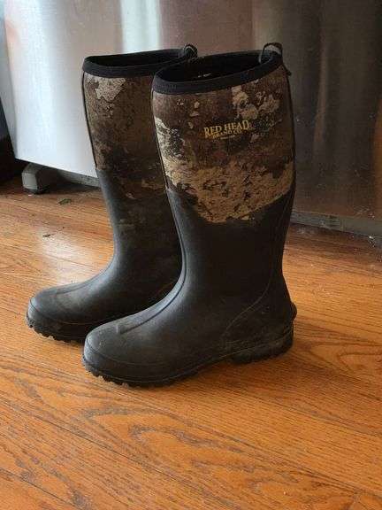 RedHead rubber boots, men's size 10 image
