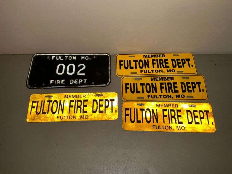 Fulton Missouri Fire Department license plate 002 image