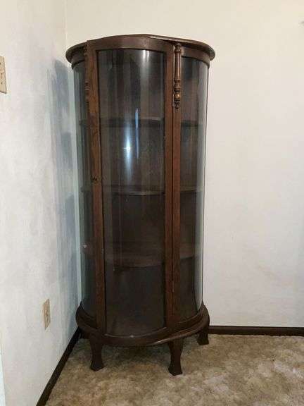 Antique curio cabinet image