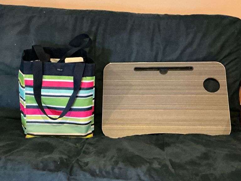 Thirty-One tote bag, lap desk, and office supplies image