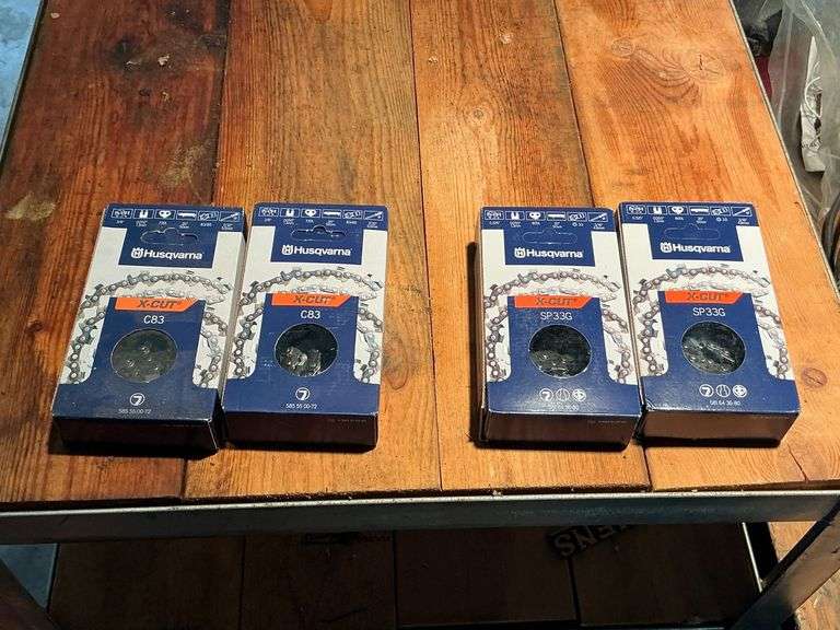 2 Husqvarna chains, NIB, Item No. SP33G image