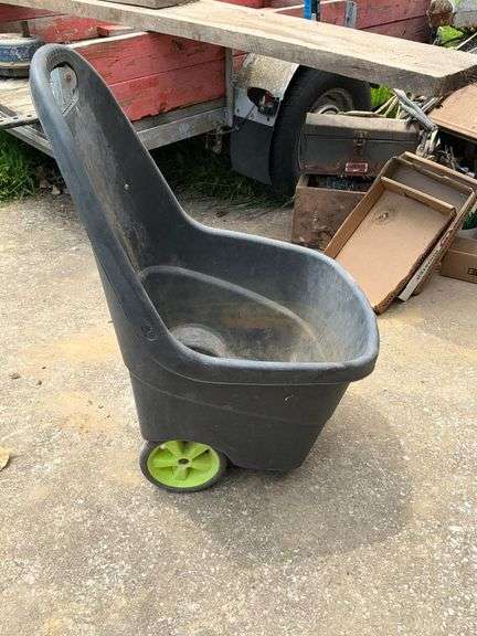 Rolling garden cart image
