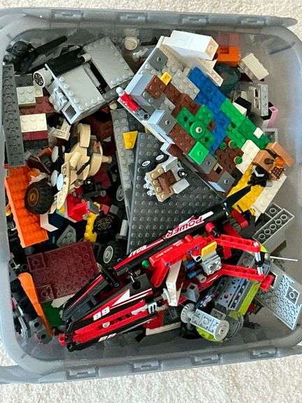 Large assortment of Lego pieces image