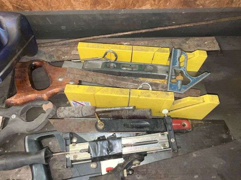 Pry bars, hammers, chisels, allen wrenches, etc.