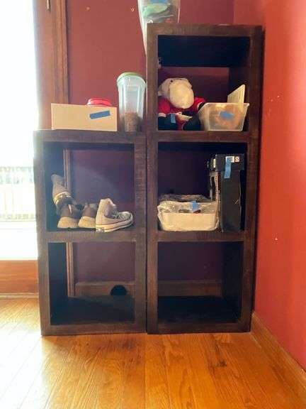 Wooden cubbies, CONTENTS NOT INCLUDED image