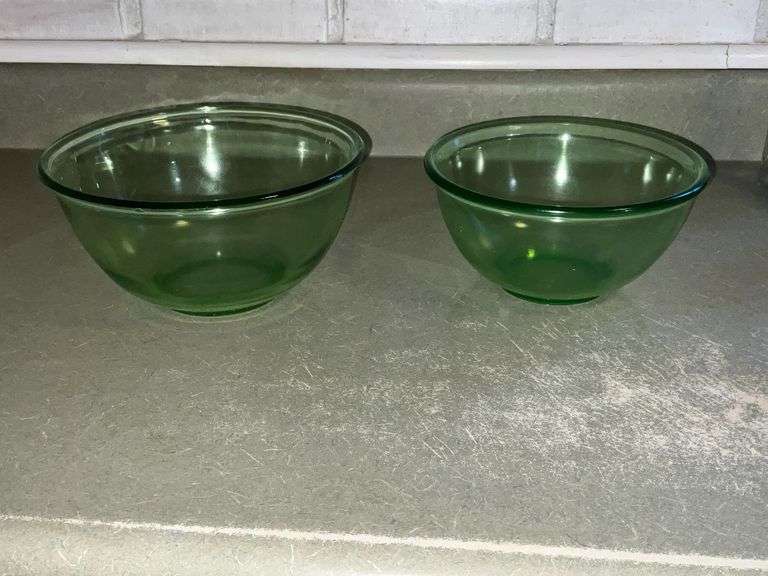 Pair of Westmoreland nesting bowls image