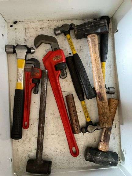 Hammers, Ridgid pipe wrenches, up to 17" image