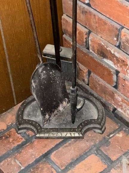 Cast iron fire place tools