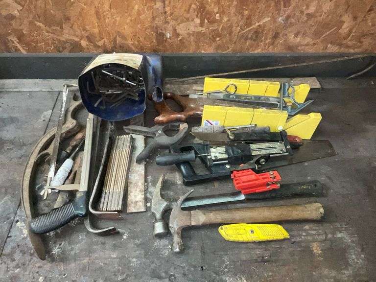 Pry bars, hammers, chisels, allen wrenches, etc. image