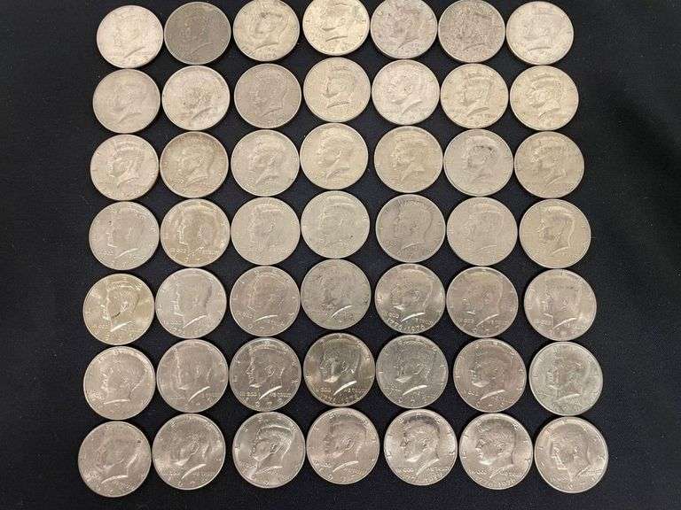 49 Kennedy Half Dollars, 1964-1986 image