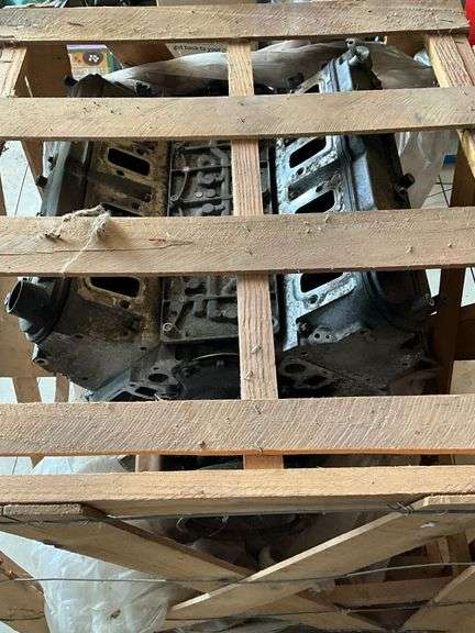 Used 6.2L aluminum block LS motor in crate image