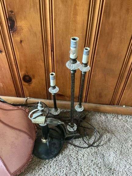 Vintage lamps, shade and bases image