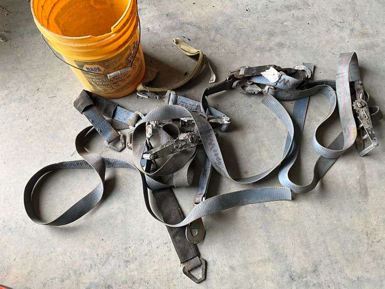 Automotive straps, 2" W, locking buckles. image
