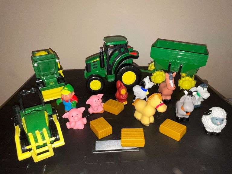 John Deere plastic farm toys image