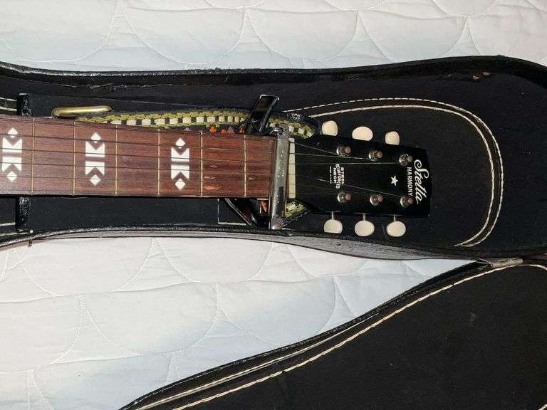 Stella Harmony guitar with case
