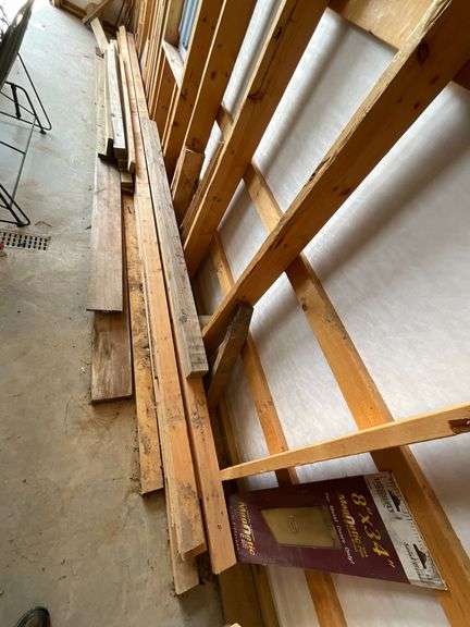 Assorted lumber, mainly 2" x 4" and 2" x 8" SPF image