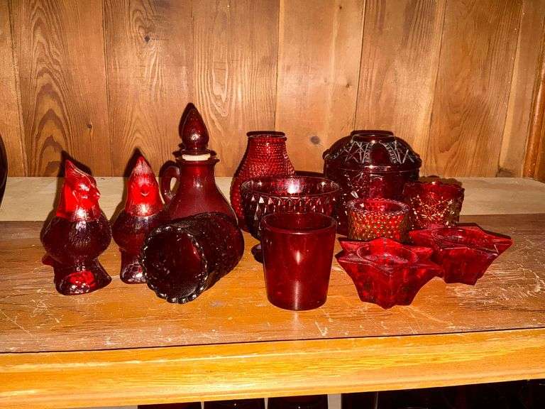 Ruby Red candle holders image