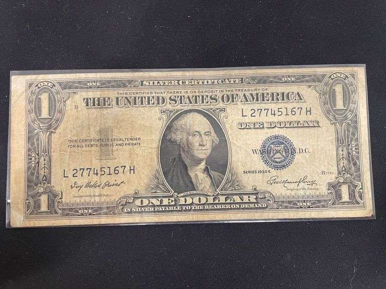 1935 E Series One Dollar Silver Certificate image