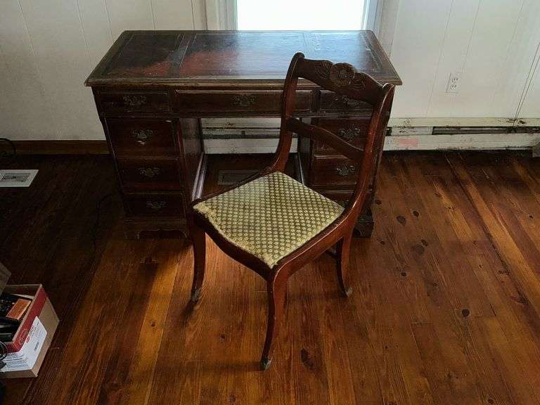 Antique desk 44" x 32" T x 21" image